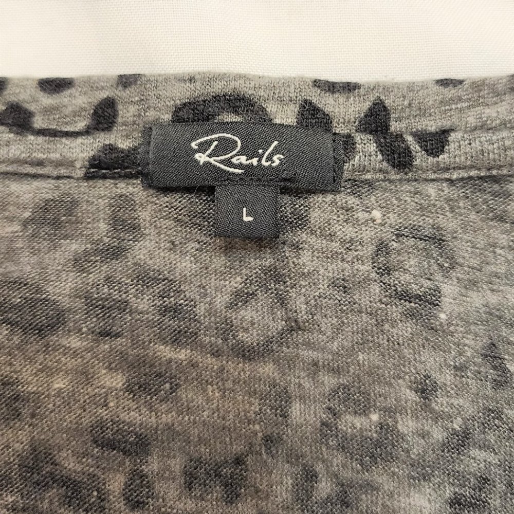 Rails | Lightweight Linen Blend Leopard Print Kni… - image 5